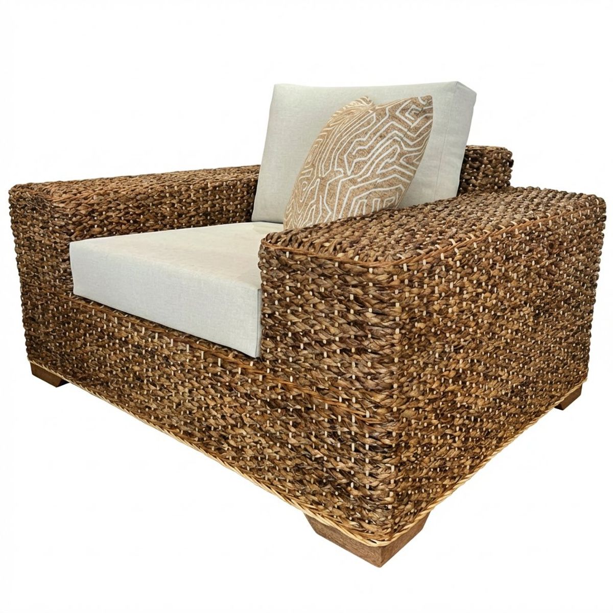 GENERICO - Sala Primavera 4 Piezas - Fibra Natural para Exterior