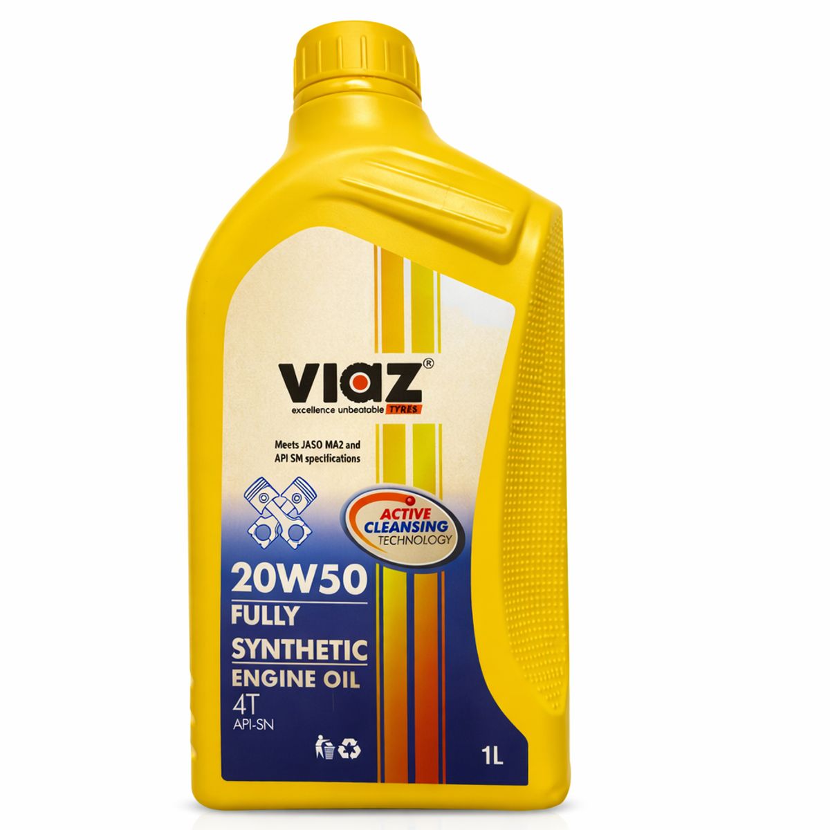 VIAZ - Aceite Para Moto 20w50 4t Full Sintetic Viaz Made In India