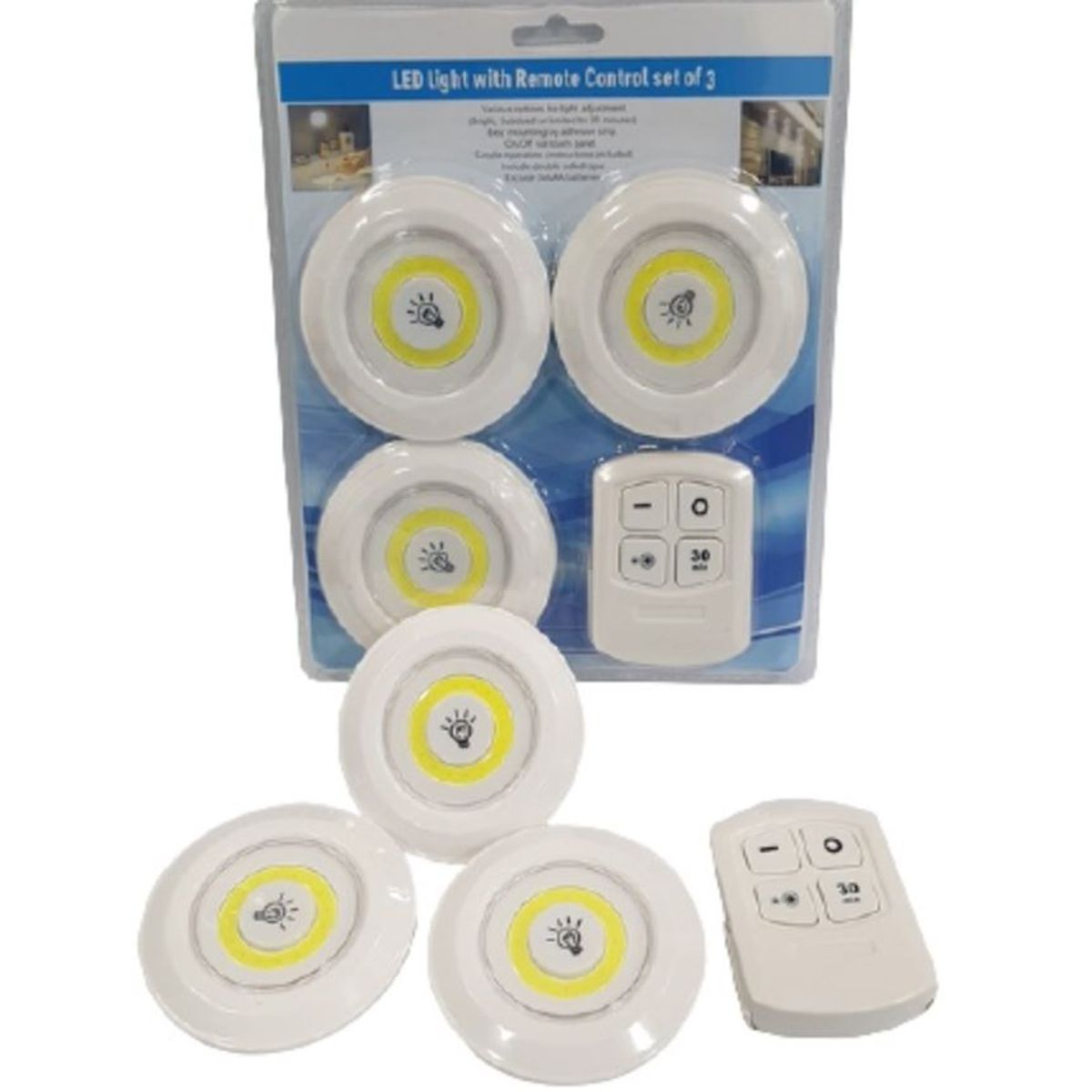 GENERICO - Set de luces LED con control