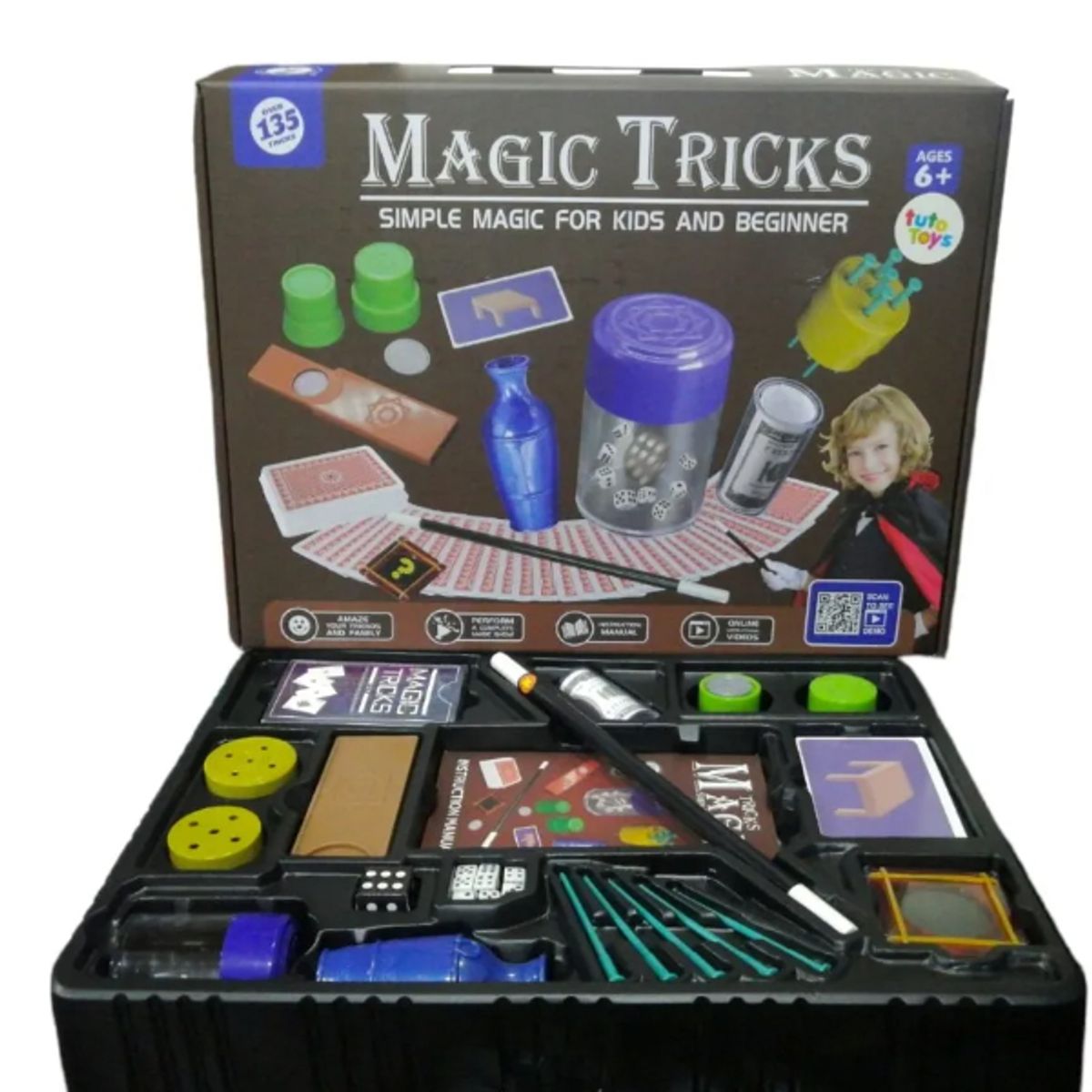 GENERICO - Kit De Magia Para Niños Accesorios 135 Trucos