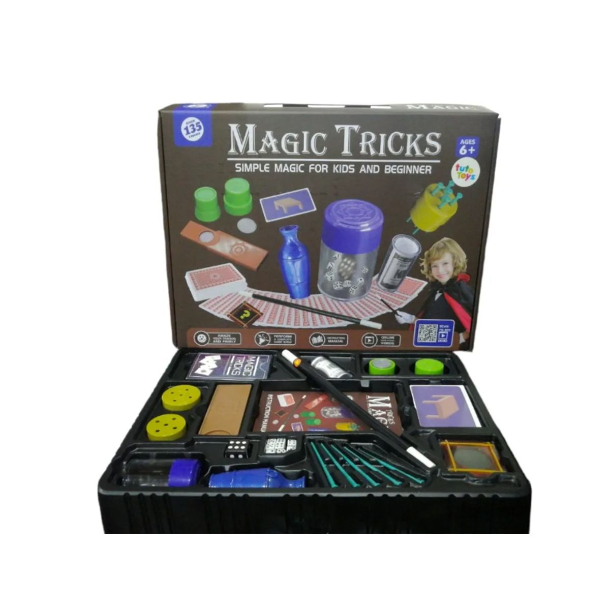 GENERICO - Kit De Magia Para Niños Accesorios 135 Trucos