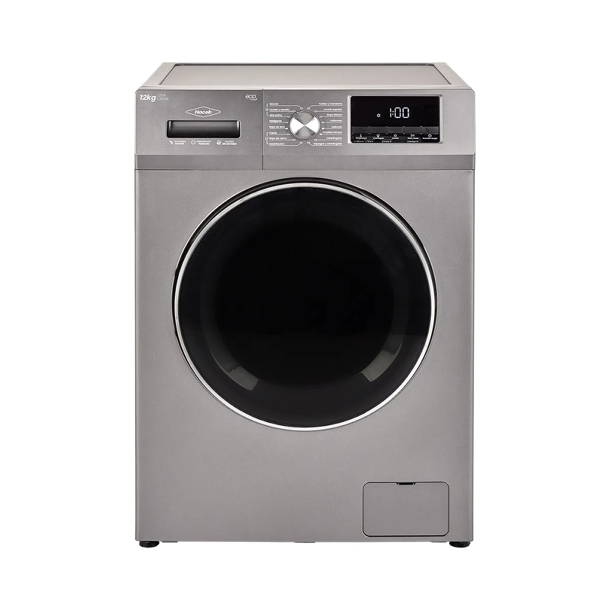 HACEB - Lavadora secadora Haceb carga frontal 12 kg