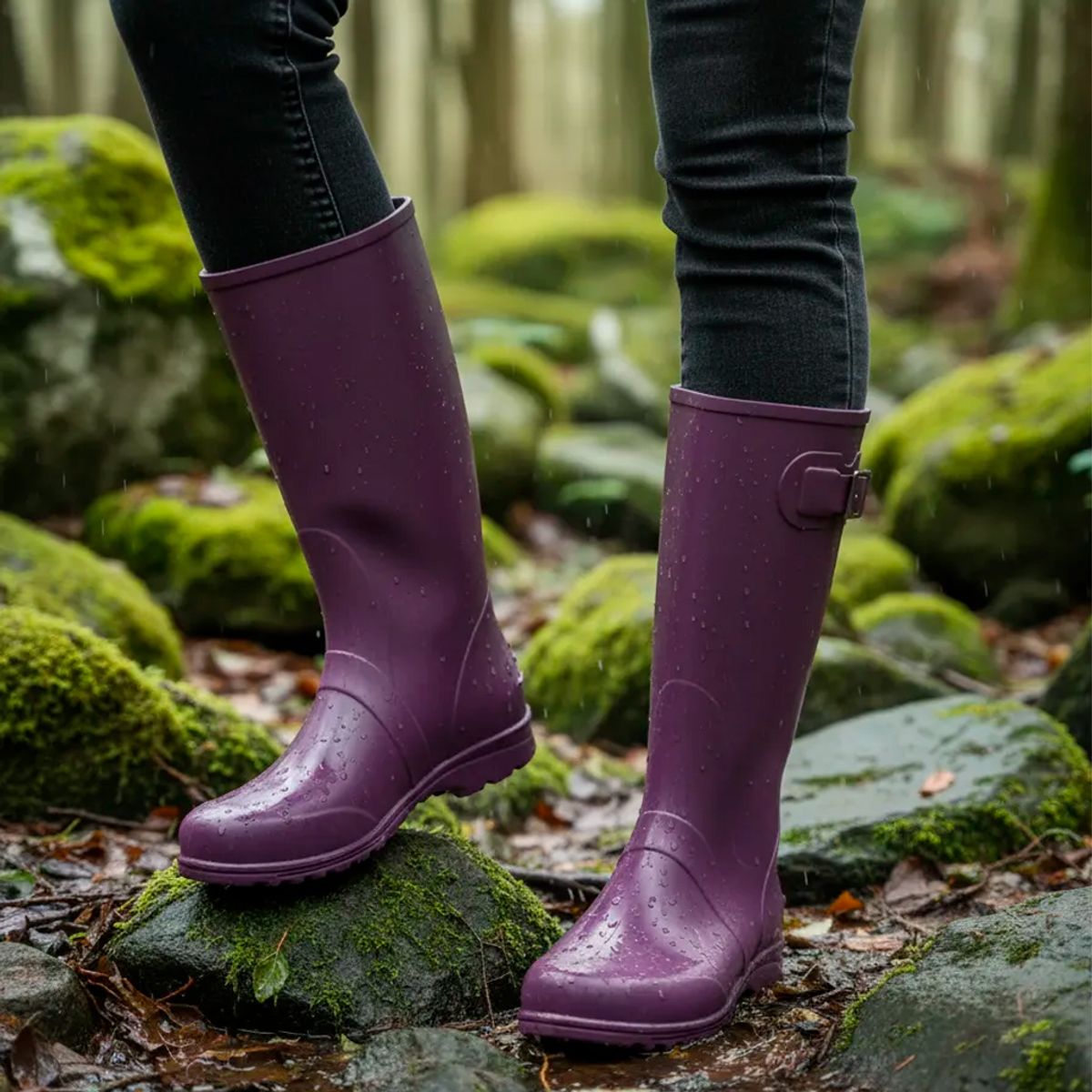 IDECAL - Botas Caucho Lluvia Ginna Motera Livianas Impermeable