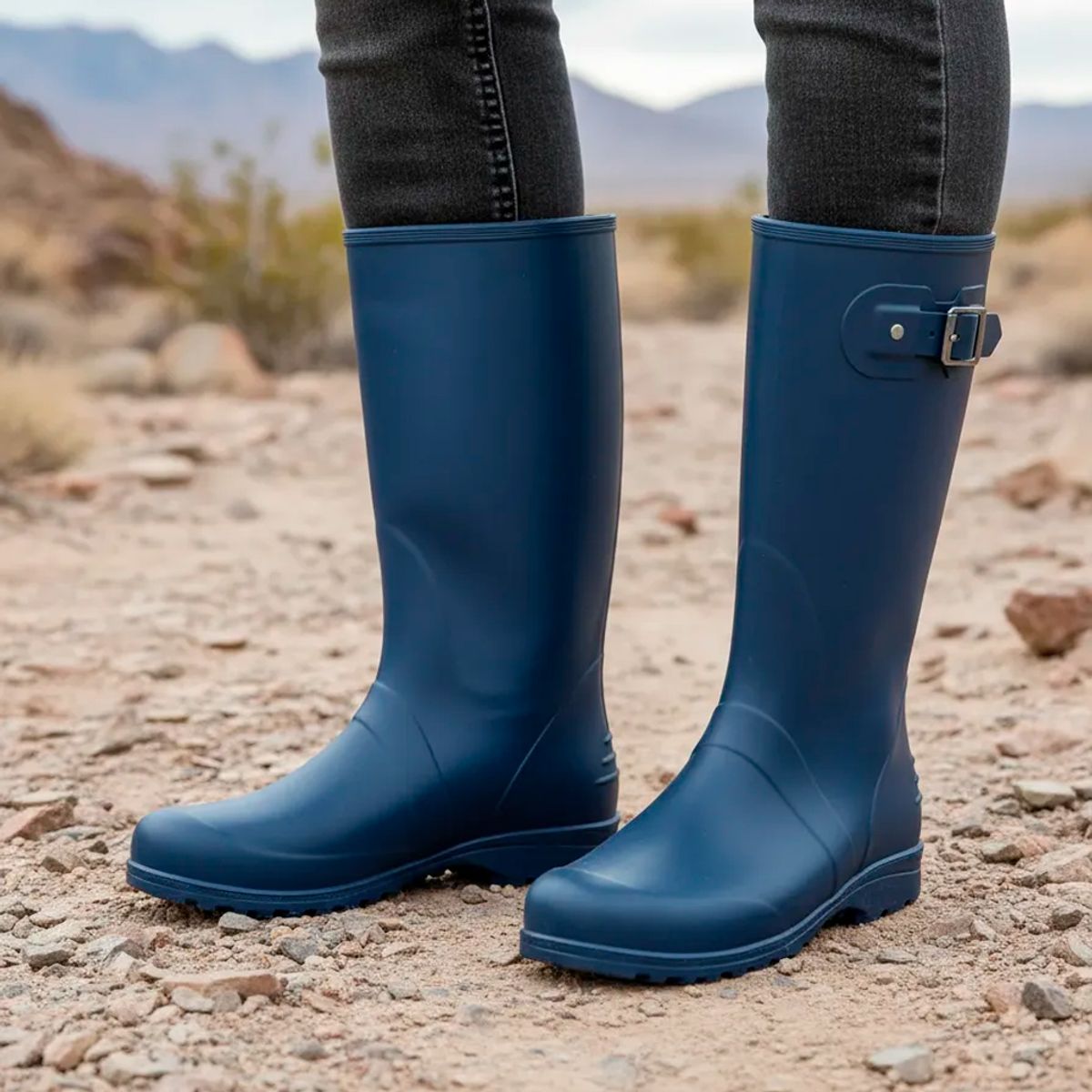 IDECAL - Botas Caucho Lluvia Ginna Motera Livianas Impermeable
