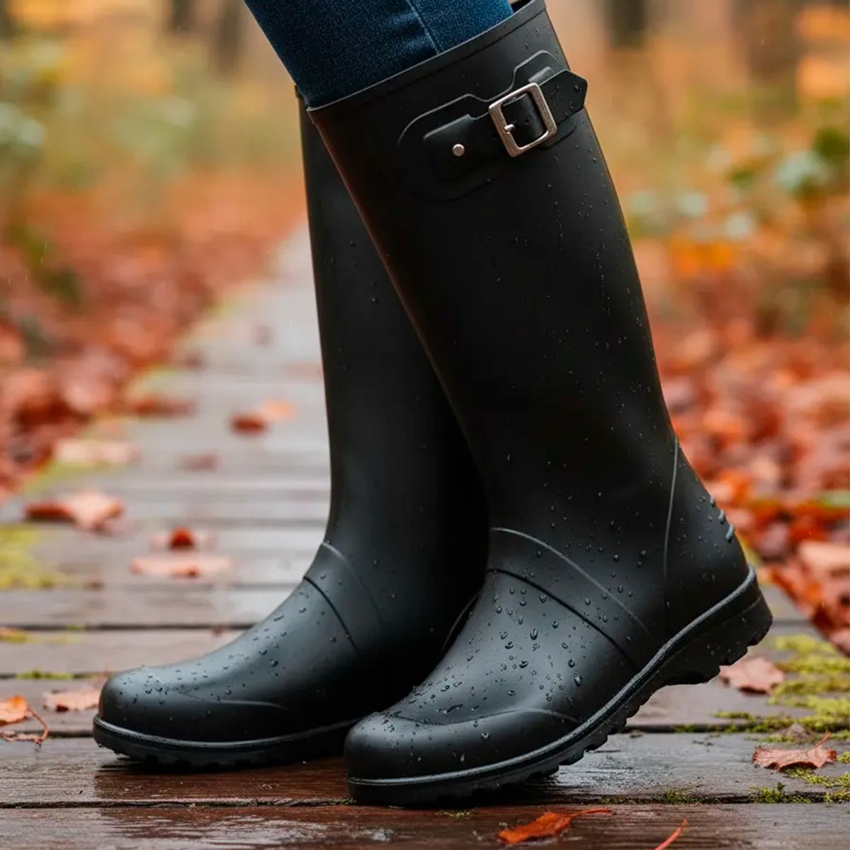 IDECAL - Botas Caucho Lluvia Ginna Motera Livianas Impermeable