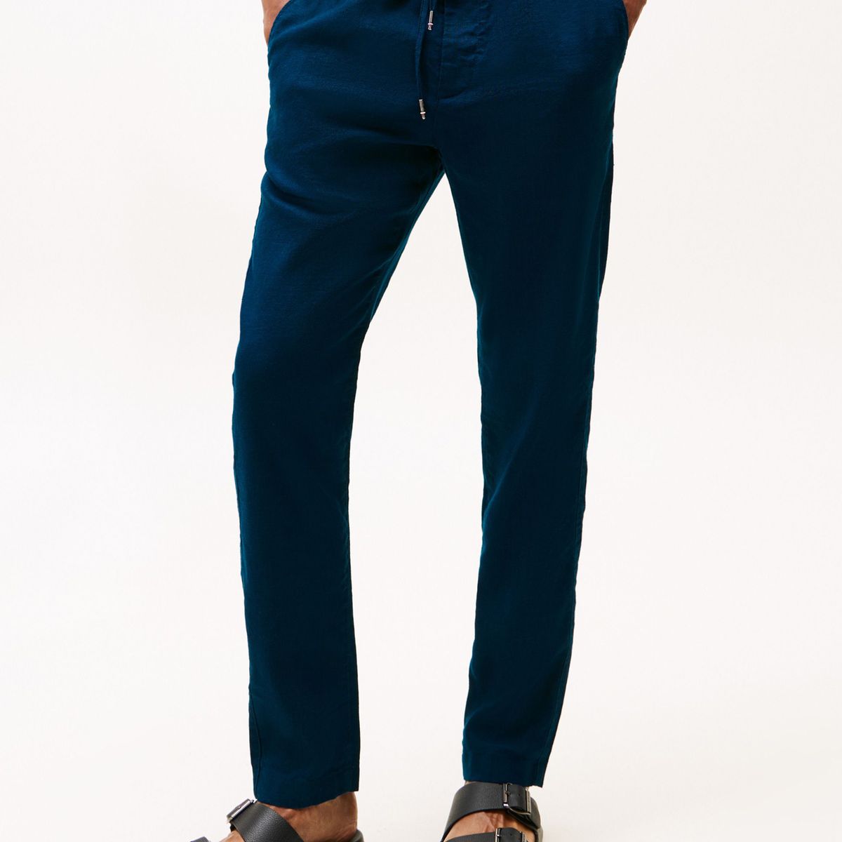 TOMMY HILFIGER - Pantalón azul marino chino Harlem con pierna cónica Tommy Hilfiger