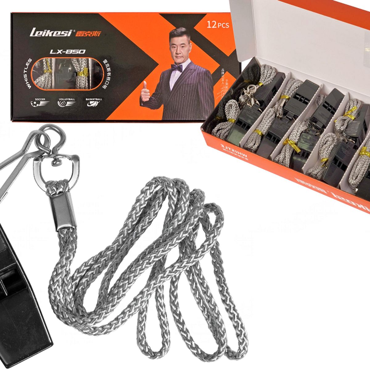 DEPORTES CBM - SILBATO PITO DEPORTIVO MARCA LEIKESI  120 DB