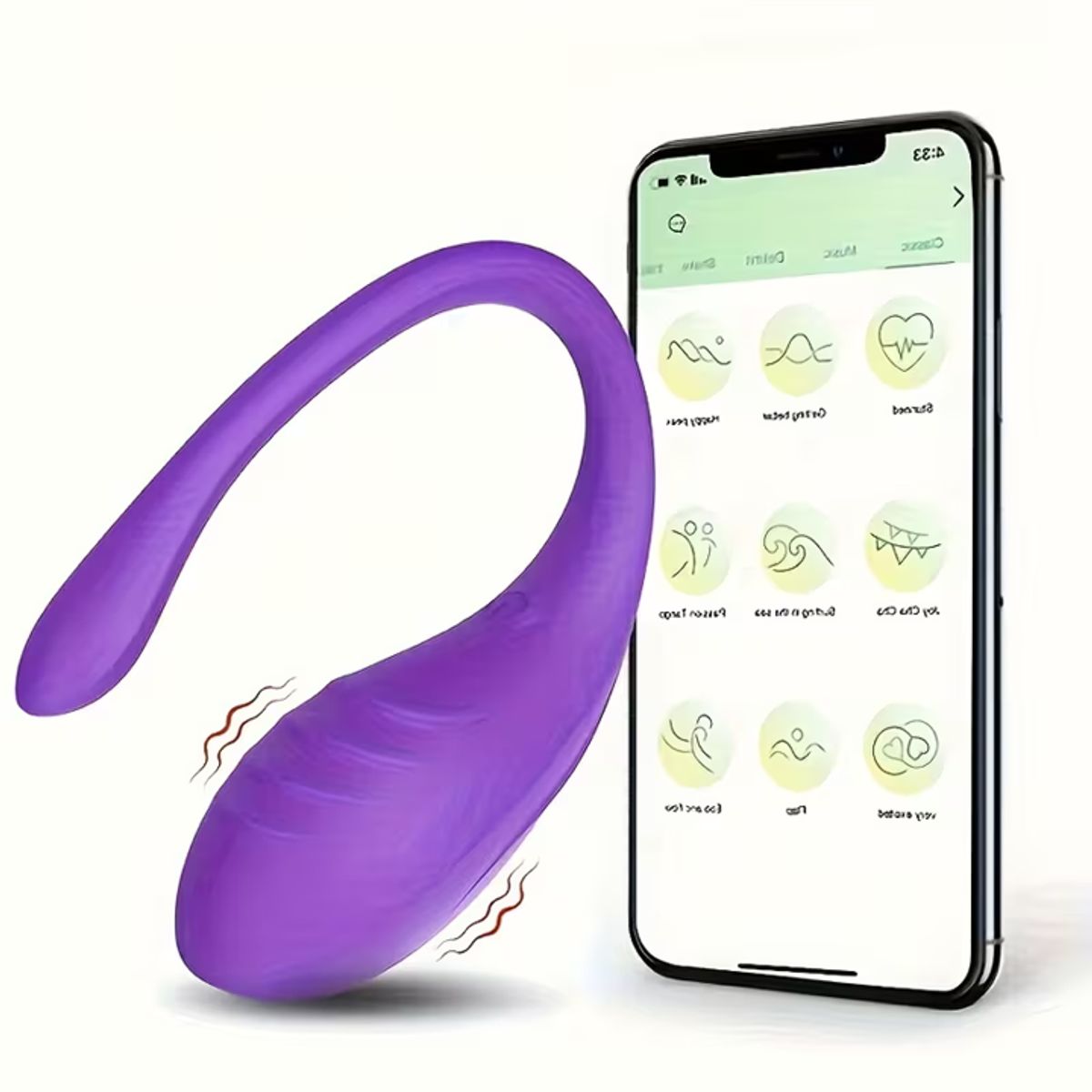 GENERICO - Dildo Vibrador Recargable Silicona Suave U