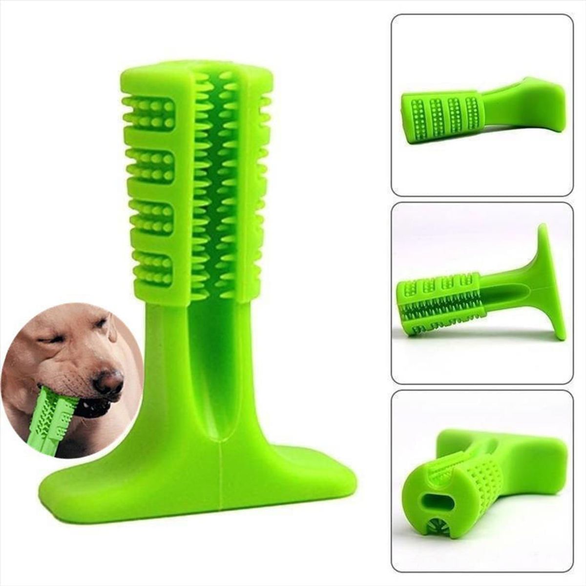 CLEAR - Juguete Antisarro Cepillo Dientes Para Mascotas No Generico