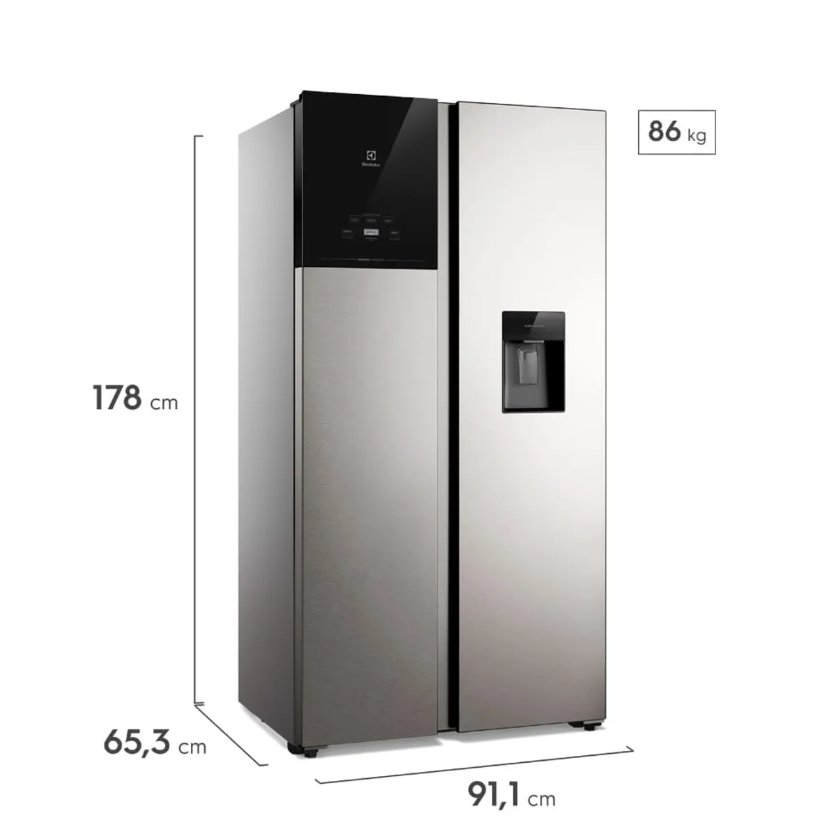 ELECTROLUX - Nevecón Electrolux No Frost 522L Inverter AutoSense Gris ERS53F3C5CI