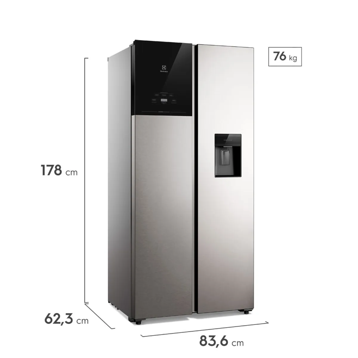 ELECTROLUX - Nevecón Electrolux No Frost 431L Inverter AutoSense Gris ERS44F3C5BI