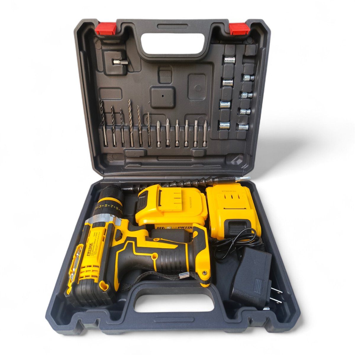 VARIOS - Kit Taladro Percutor Inalámbrico Profesional  Motor Brushless y Máxima Autonomía.