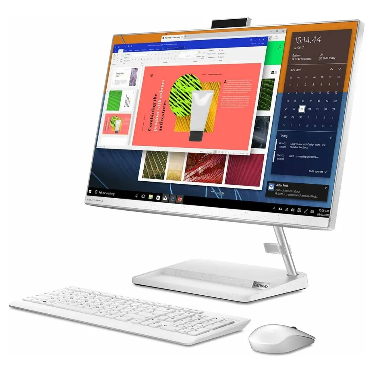 LENOVO - TODO EN UNO AIO 3 AMD RYZEN 5-7430U 8GB RAM 512GB SSD 24 FHD BLANCO