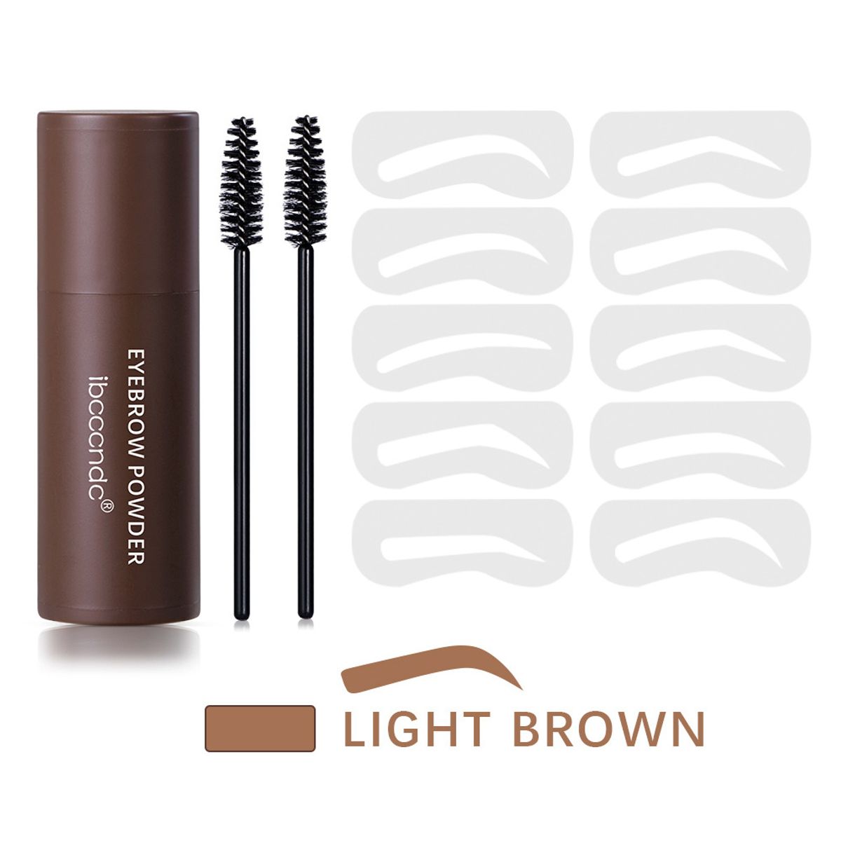 GENERICO - Sello Estampador Para Cejas Con Plantillas Reutilizables Maquillaje