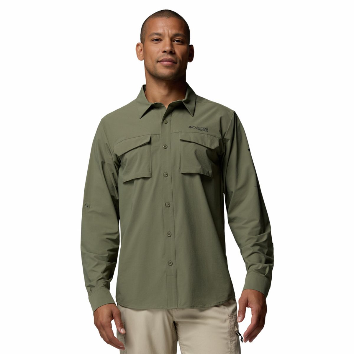 COLUMBIA - Camisa Hombre Columbia SILVER RIDGE ELIT LS Verde COLUMBIA