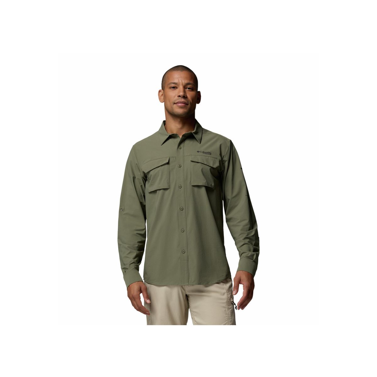 COLUMBIA - Camisa Hombre Columbia SILVER RIDGE ELIT LS Verde COLUMBIA