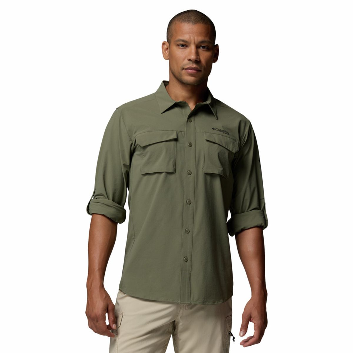 COLUMBIA - Camisa Hombre Columbia SILVER RIDGE ELIT LS Verde COLUMBIA