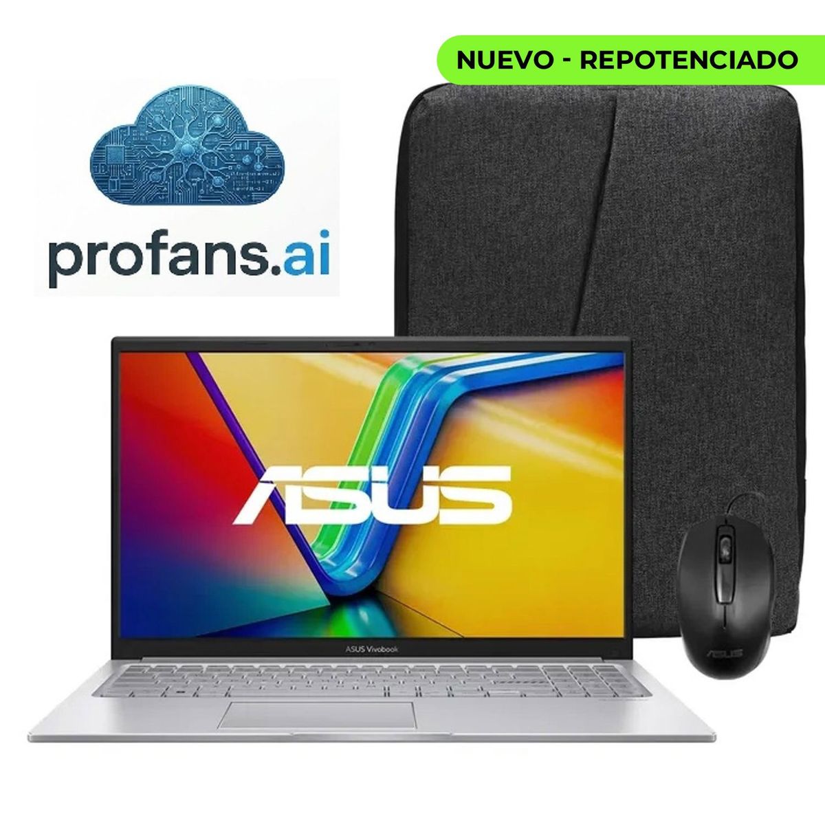 ASUS - PORTATIL ASUS VIVOBOOK X1504VA i5 1334U SSD 1TB - 24GB TECLADO-ILUMINADO MORRAL Y MOUSE