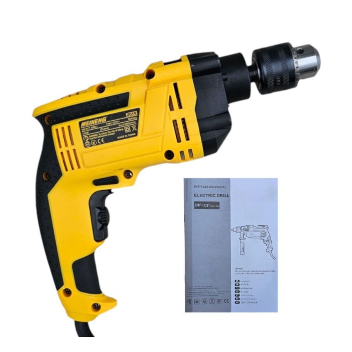 MEINENG - Taladro Percutor Meineng 2019 13mm 750W Reversible 110V