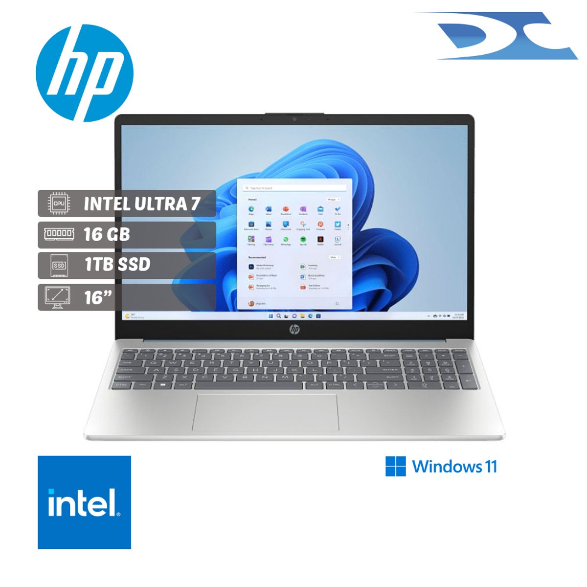 HP - Portatil HP OMNIBOOK 5 16-AF1017WM ULTRA 7 255U/16GB/ 1 TB/ 16" /W11H/TOUCH