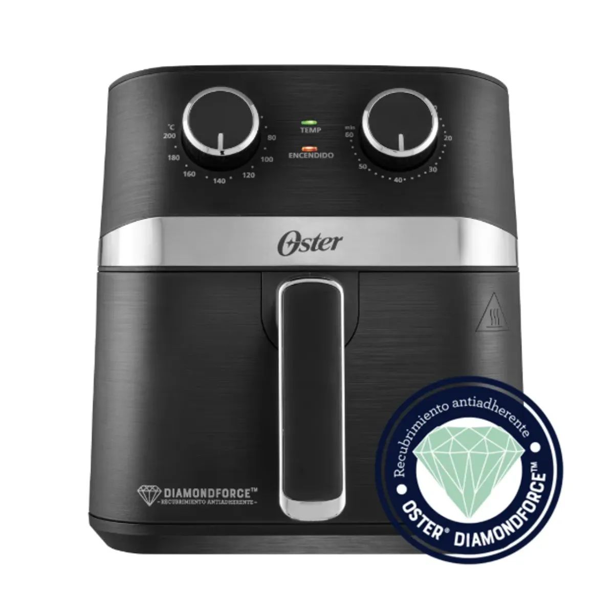 OSTER - Freidora de Aire Oster 4L DiamondForce 1300W Manual Negro 110V