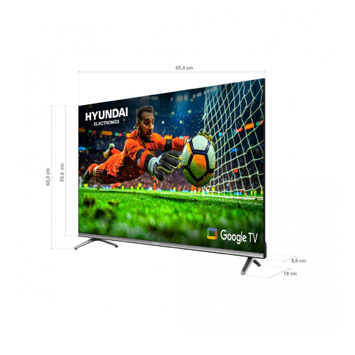 HYUNDAI - Televisor HYUNDAI 43 109 CM Smart Google TV QLED HYLED4326QG