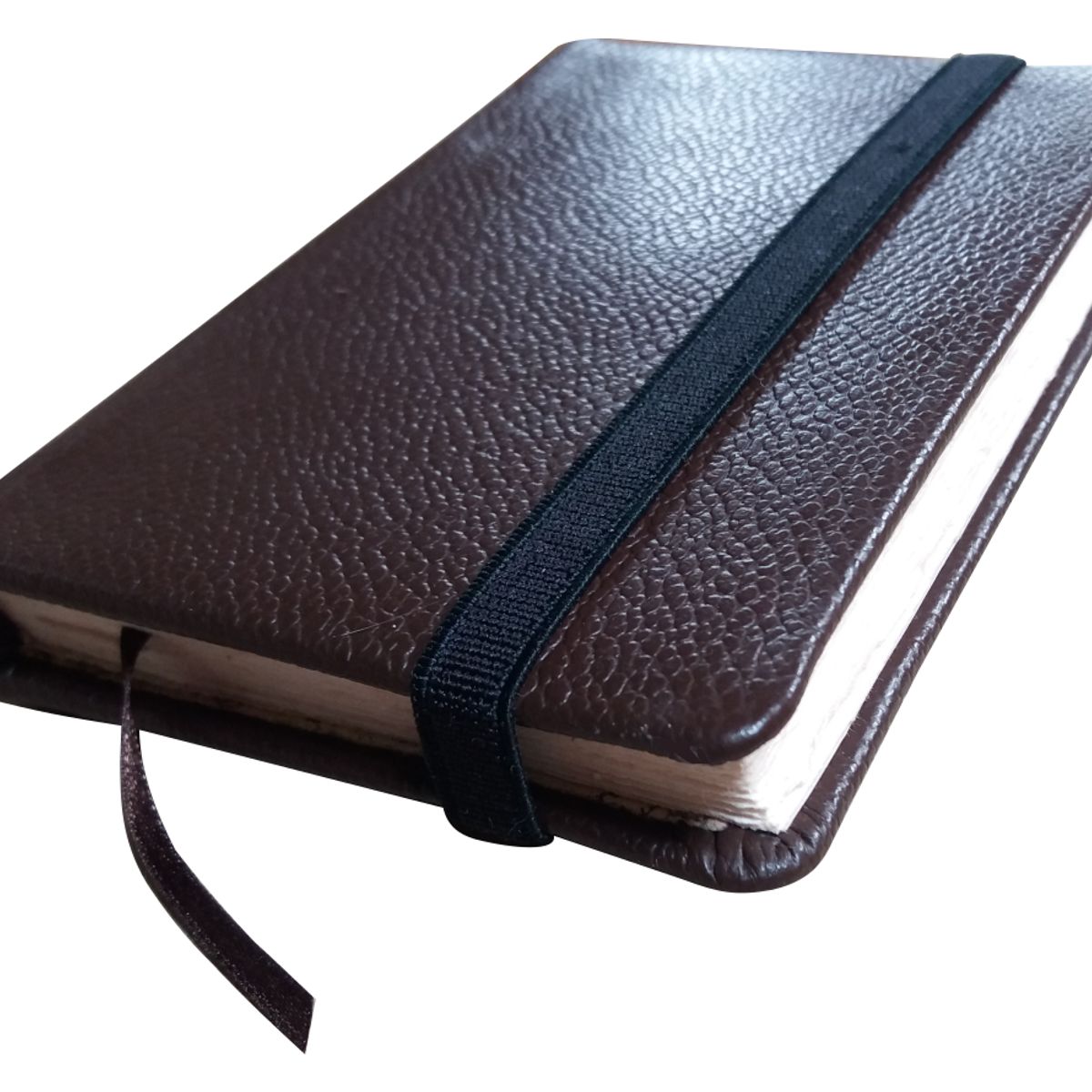 GENERICO - PUGILLAR 100% Cuero color Negro o color Cafe Encuadernación Clásica Agenda para tomar notas.