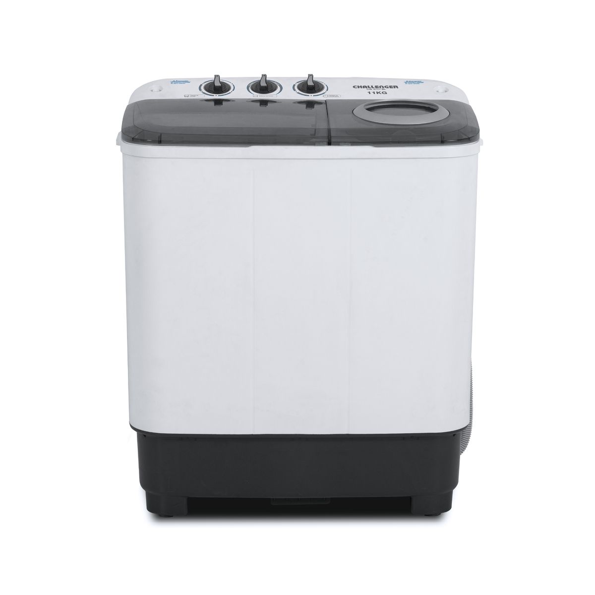 CHALLENGER - Lavadora CHALLENGER Semi Automática doble tina Carga Superior 11 Kilos CW 4711 Blanca
