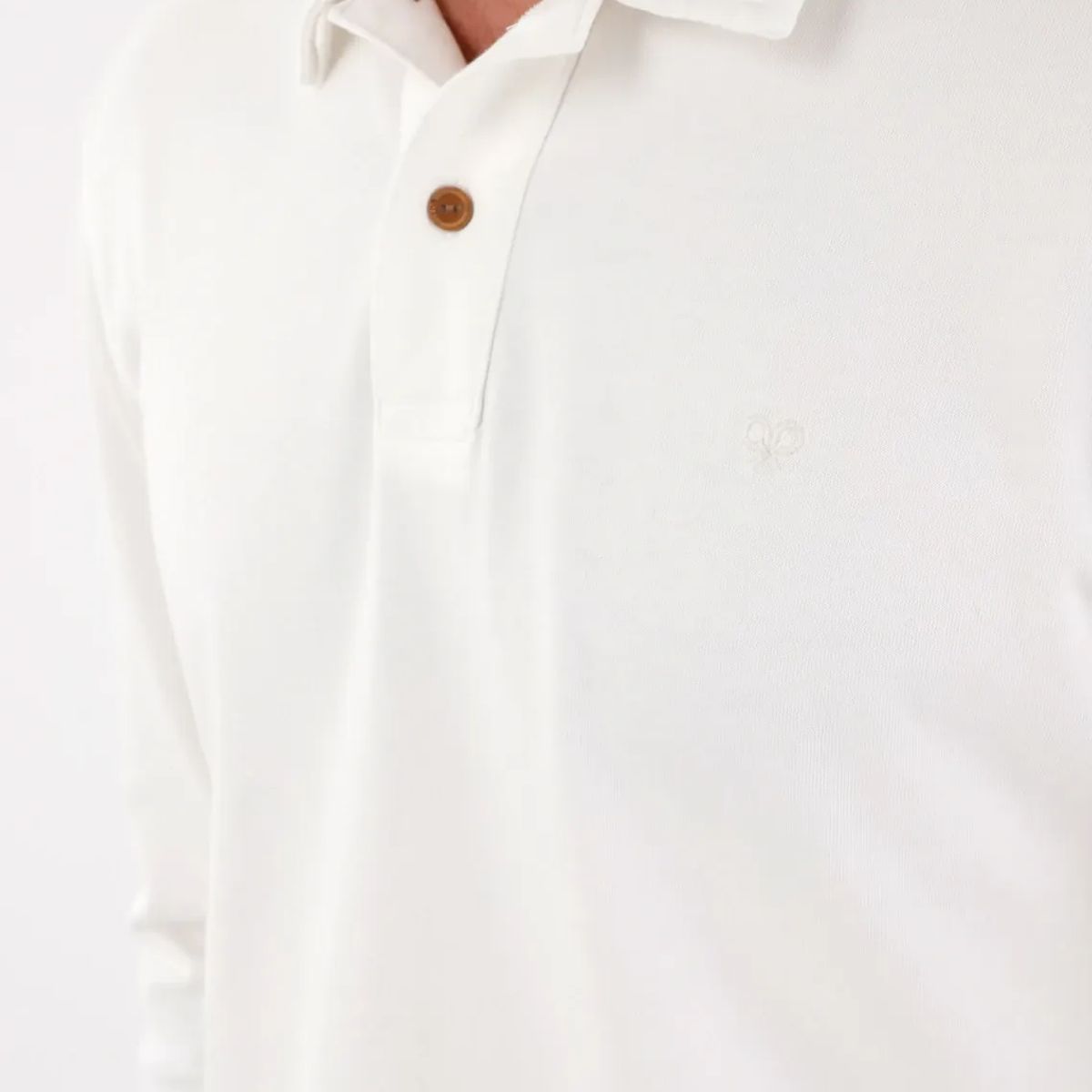 TENNIS - Camiseta manga larga crudo para hombre