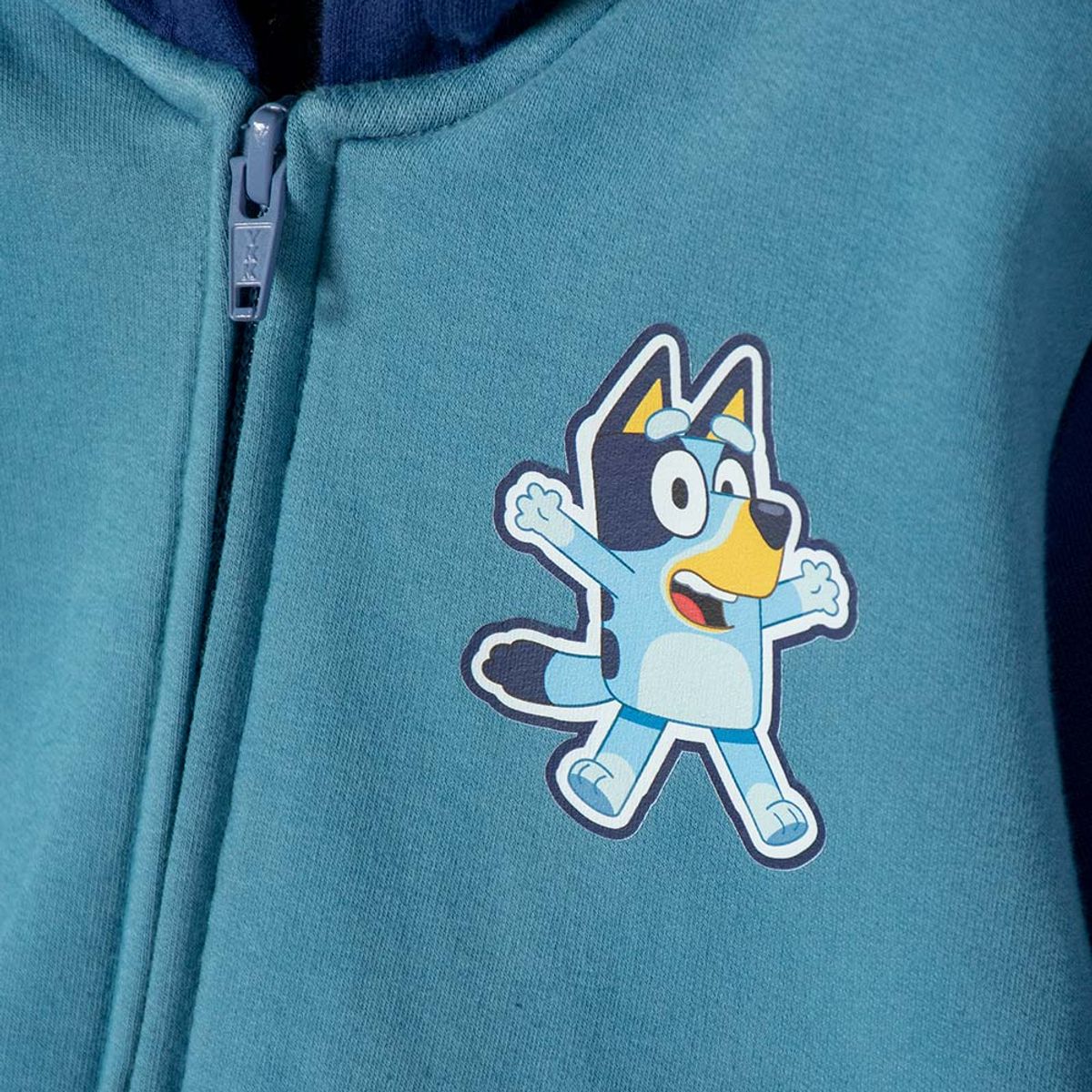 BLUEY - Buzo de Bluey con cierre azul para niño 2T a 6T