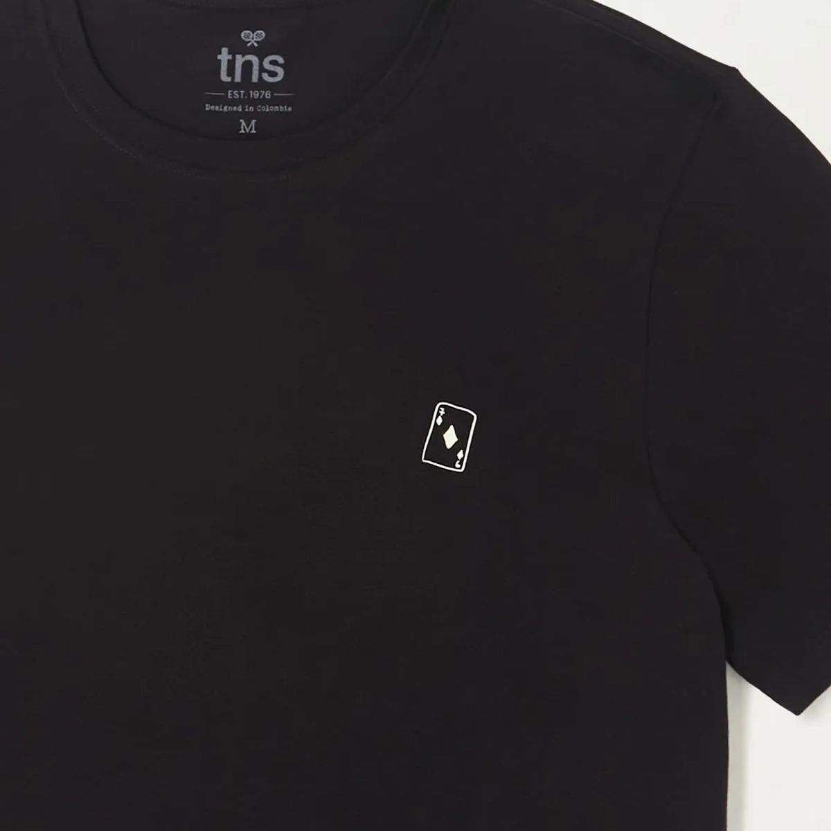 TENNIS - Camiseta estampada negra para hombre