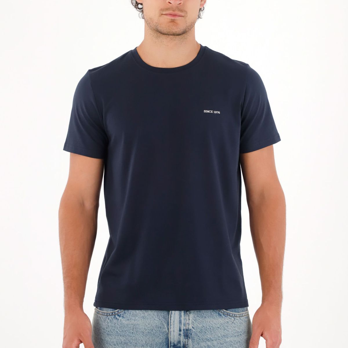 TENNIS - Camiseta jersey con mini estampado azul para hombre