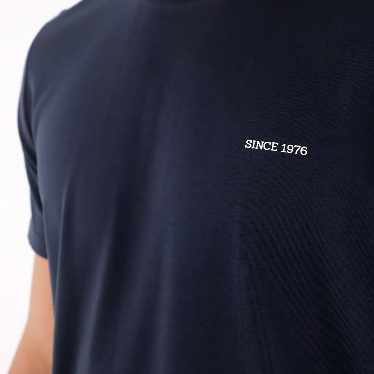 TENNIS - Camiseta jersey con mini estampado azul para hombre
