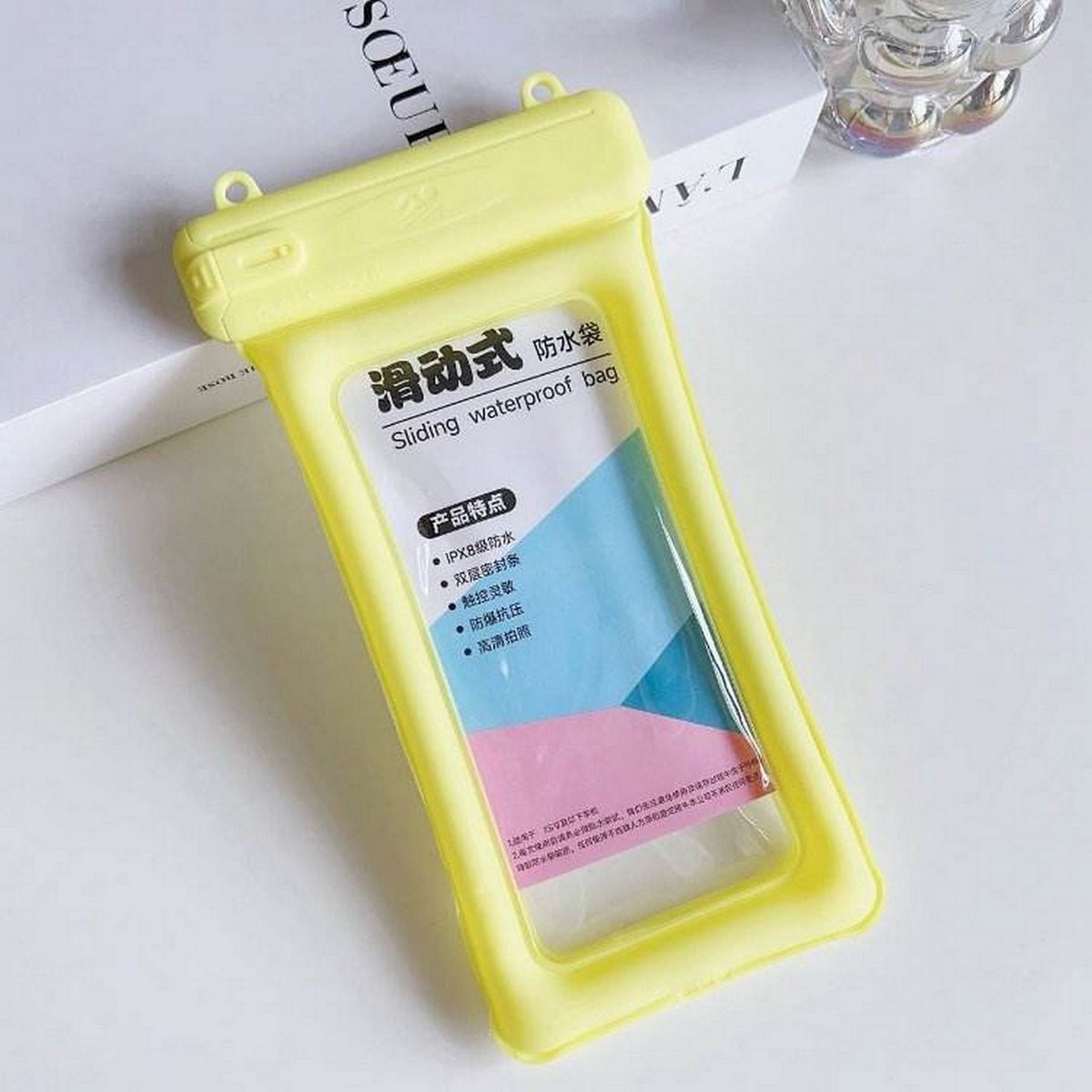 GENERICO - Forro Funda Estuche Sumergible En Agua Impermeable Celular