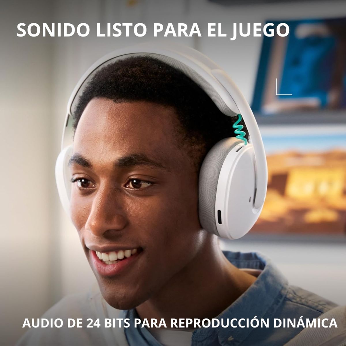 LOGITECH - Audífonos Diadema Gamer Inalámbrica Logitech G325 LIGHTSPEED Bluetooth PC PS5 Switch Xbox - Blanco