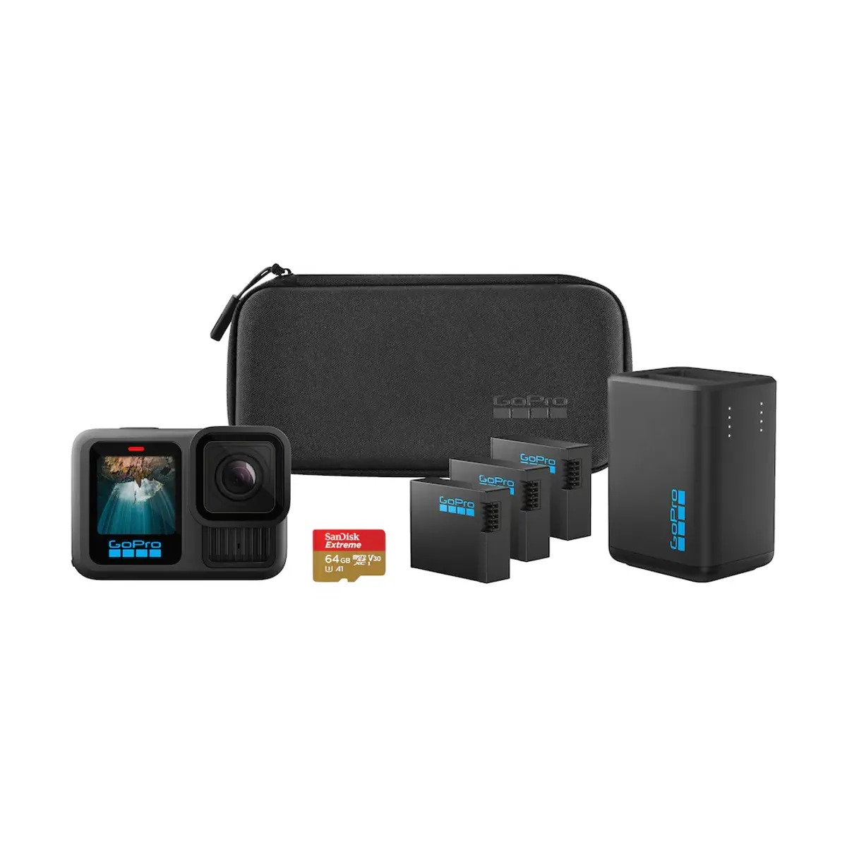 GOPRO - Cámara GoPro HERO 13 Black Combo Batería Extendida