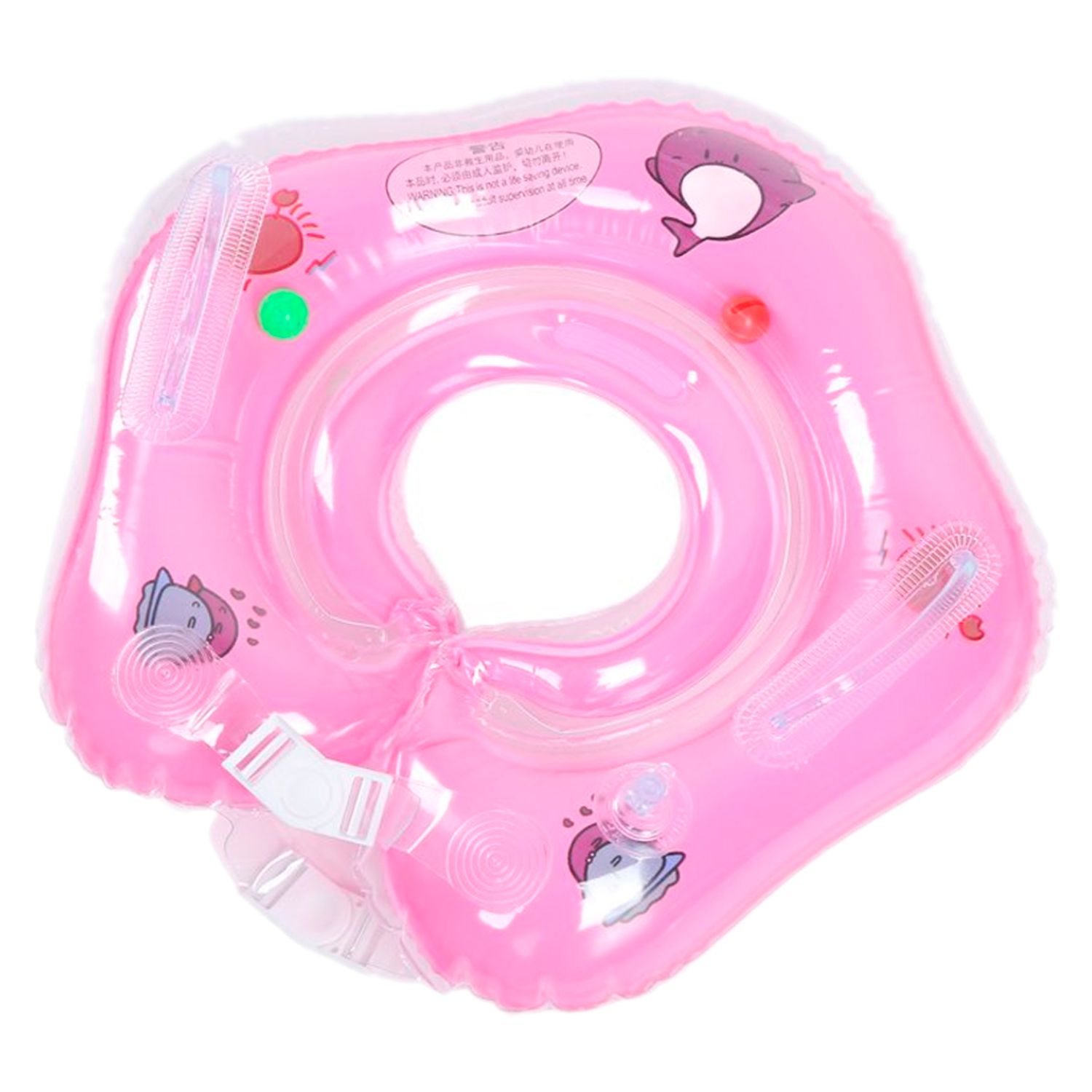 Flotador De Natación Para Bebés Con Doble Airbag – Diámetro 52 Cm, Seguro Para Niños De 6 A 36 Meses