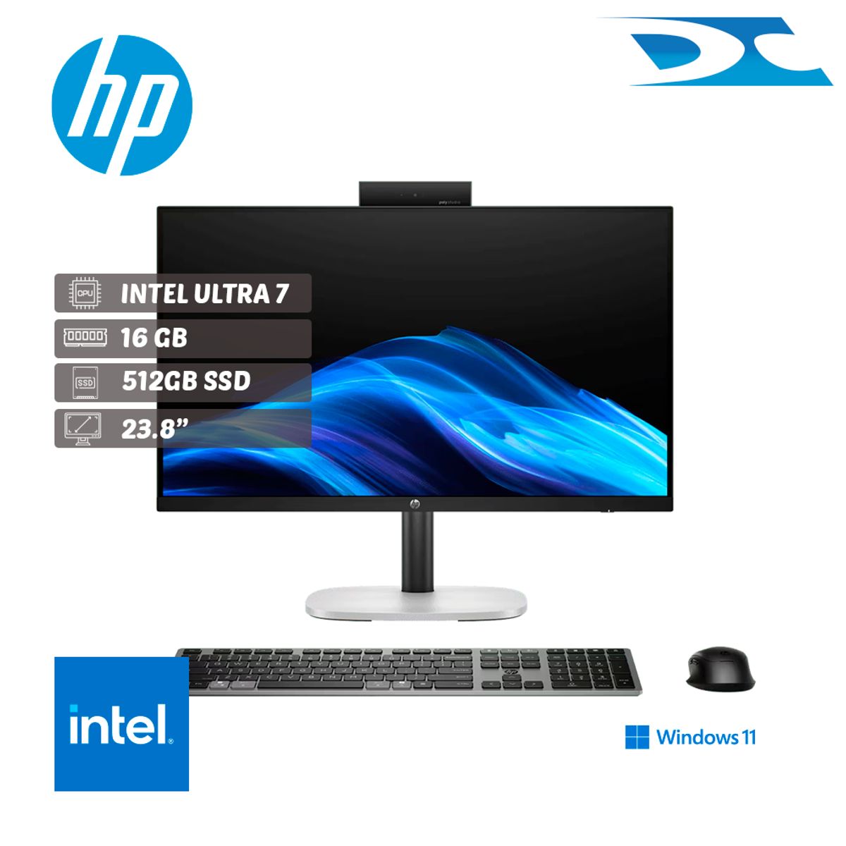 HP - All In One HP PROSTUDIO 4 G1i  INTEL ULTRA 7 265 / RAM 16GB/512GBSSD/23,8" / W11P