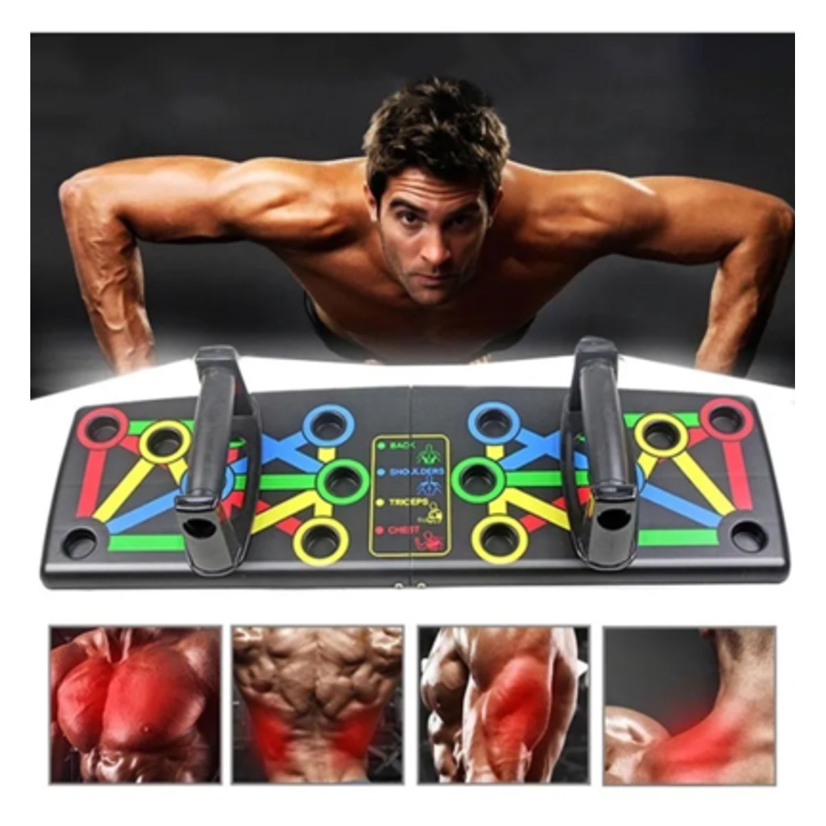GENERICO - Tabla De Entrenamiento Completo Push Up Para Flexiones Brazo