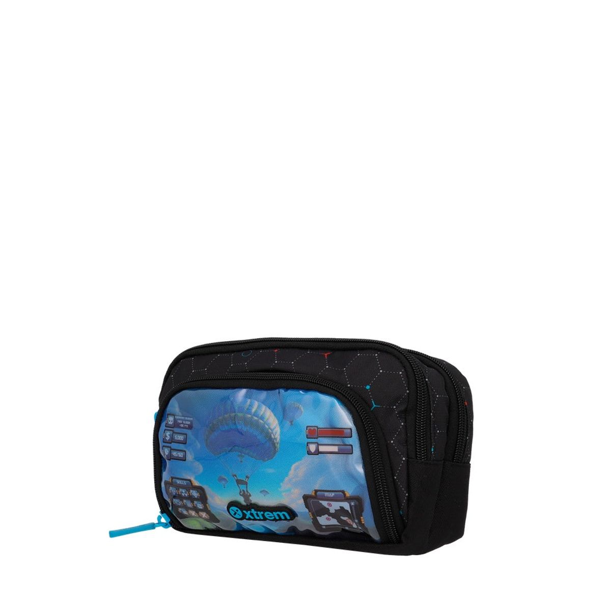 SAMSONITE - Cartuchera Xtrem Zip-Art Negra