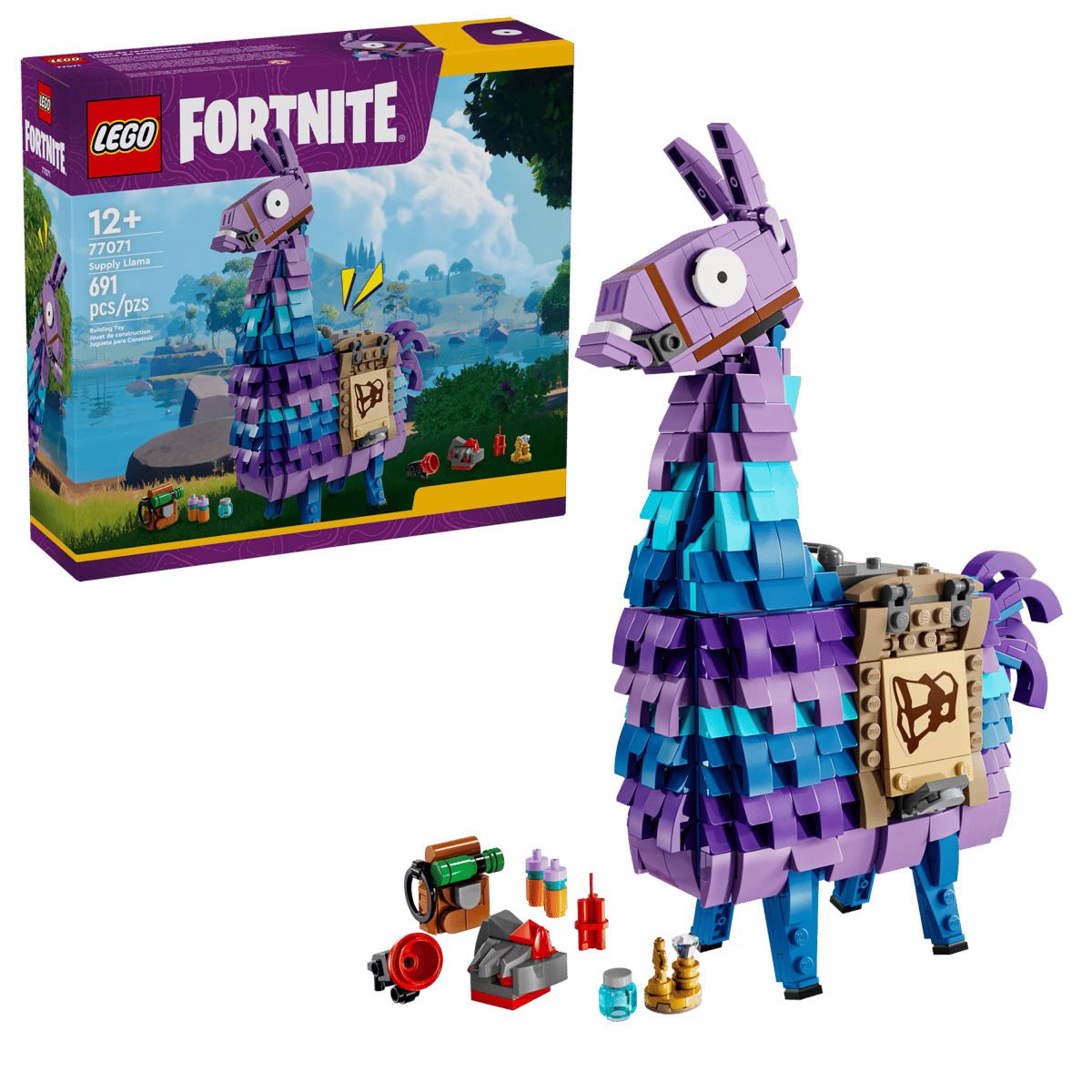LEGO - Juego Construcción Fortnite Llama De Suministro 691 Piezas