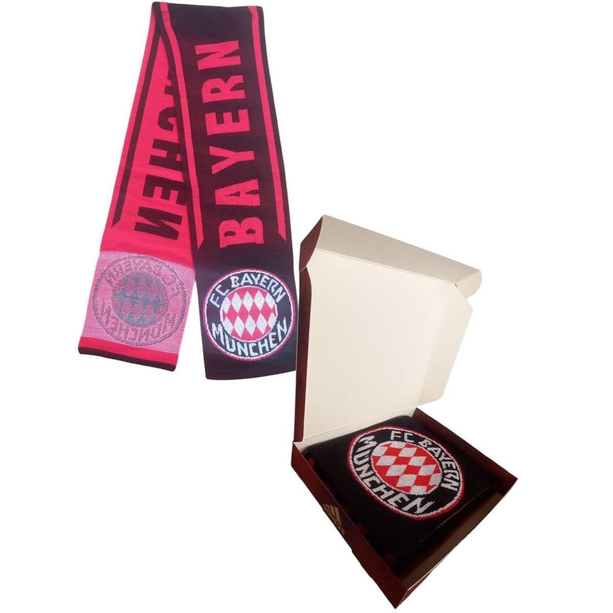 GENERICO - Bufanda Equipo De Fútbol Bayern Munich En Caja - Blanca