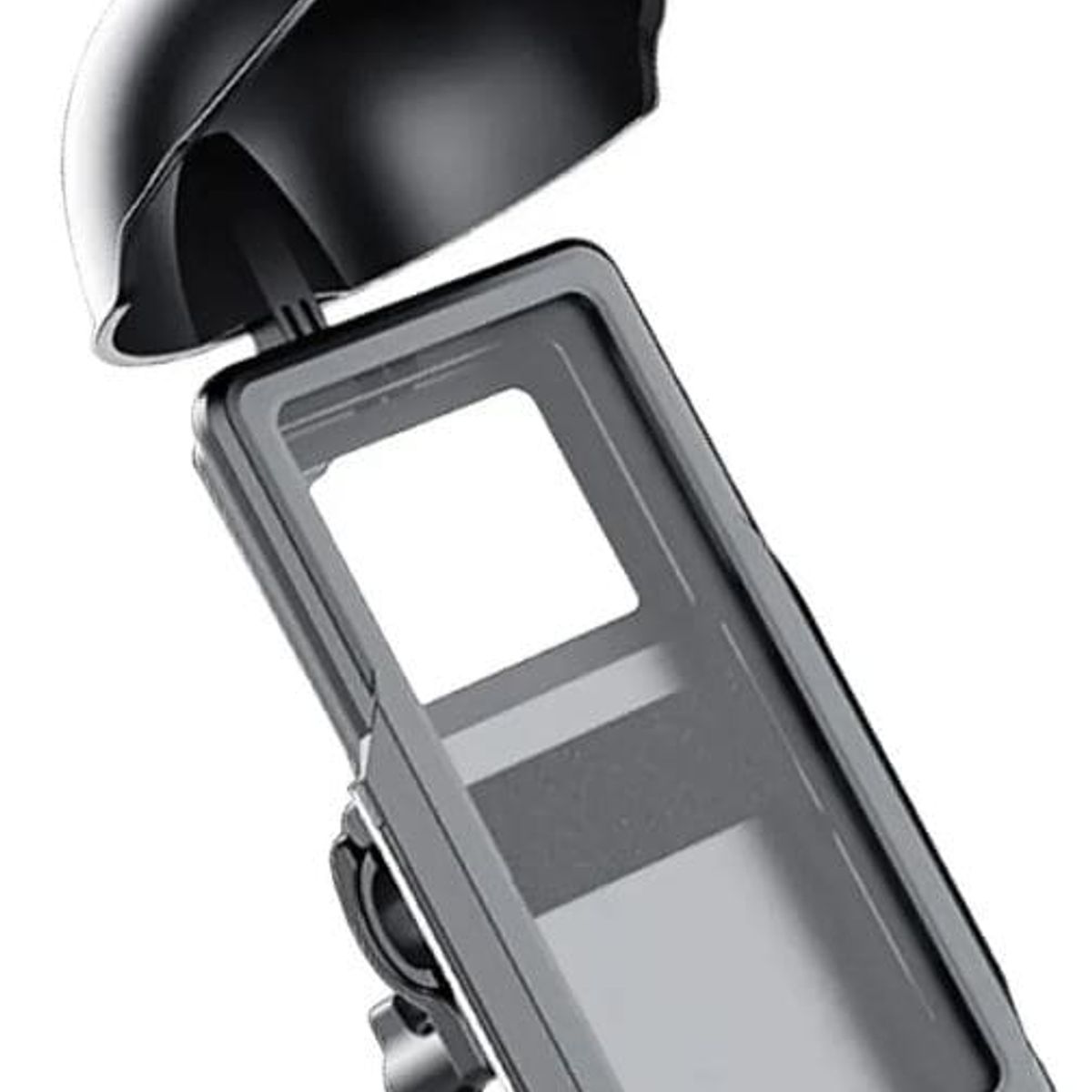 INNOVA - Soporte Celular Moto Y Bici Con Visera Solar E Impermeable Protección Pro Antivibración Negro Negro