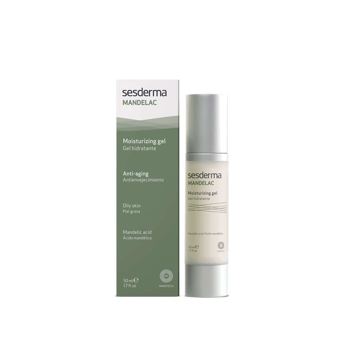 SESDERMA - SESDERMA Mandelac Gel Hidratante con Ácido Mandélico para Piel Mixta y Grasa 50 ml