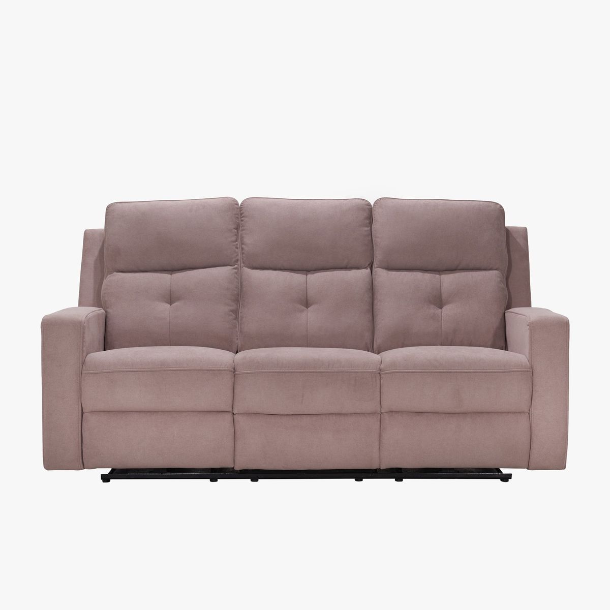 MUEBLES FIOTTI - Sofa Reclinable Electrico 3 Puestos Tacio Tela Khaki