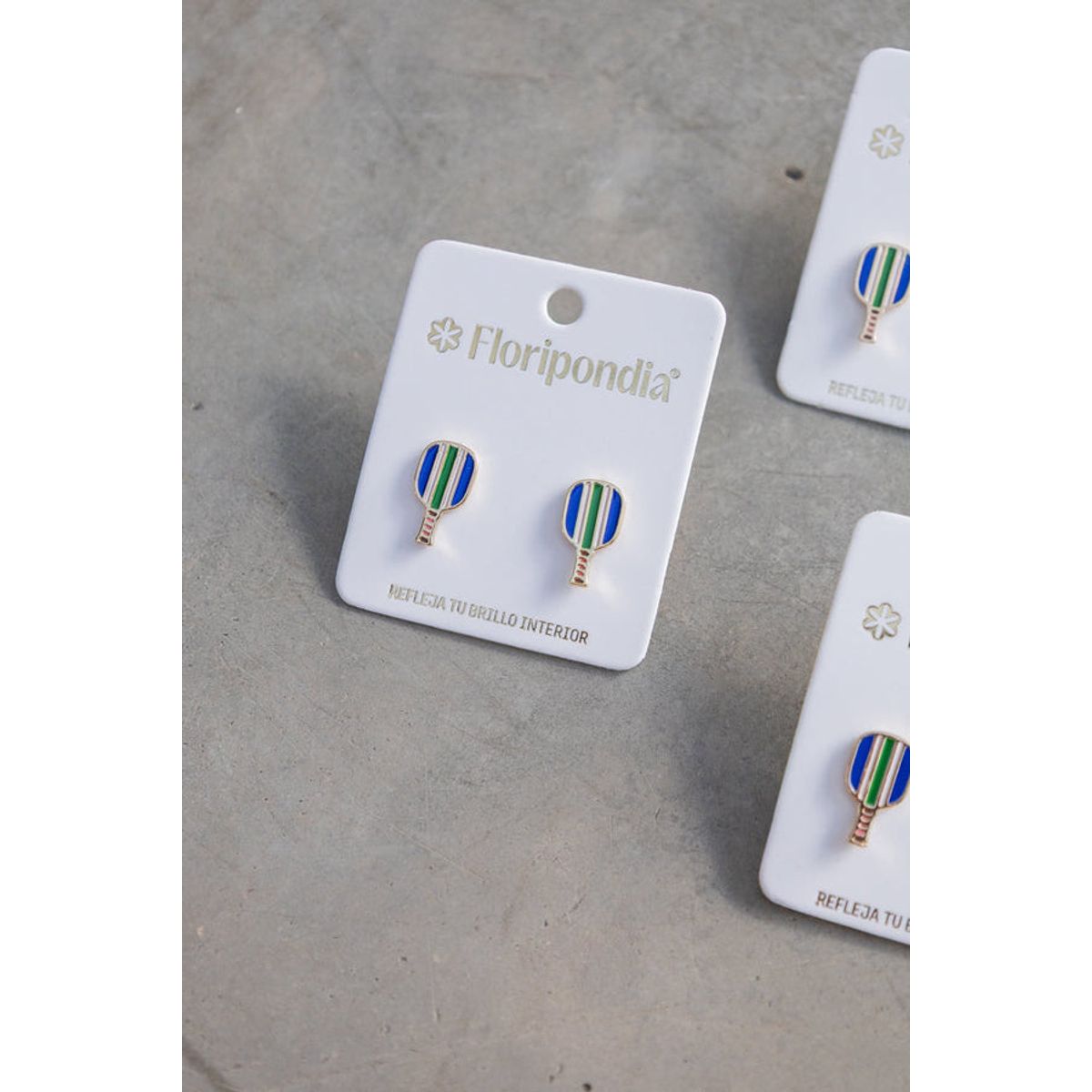 FLORIPONDIA - Aretes Padel Azul