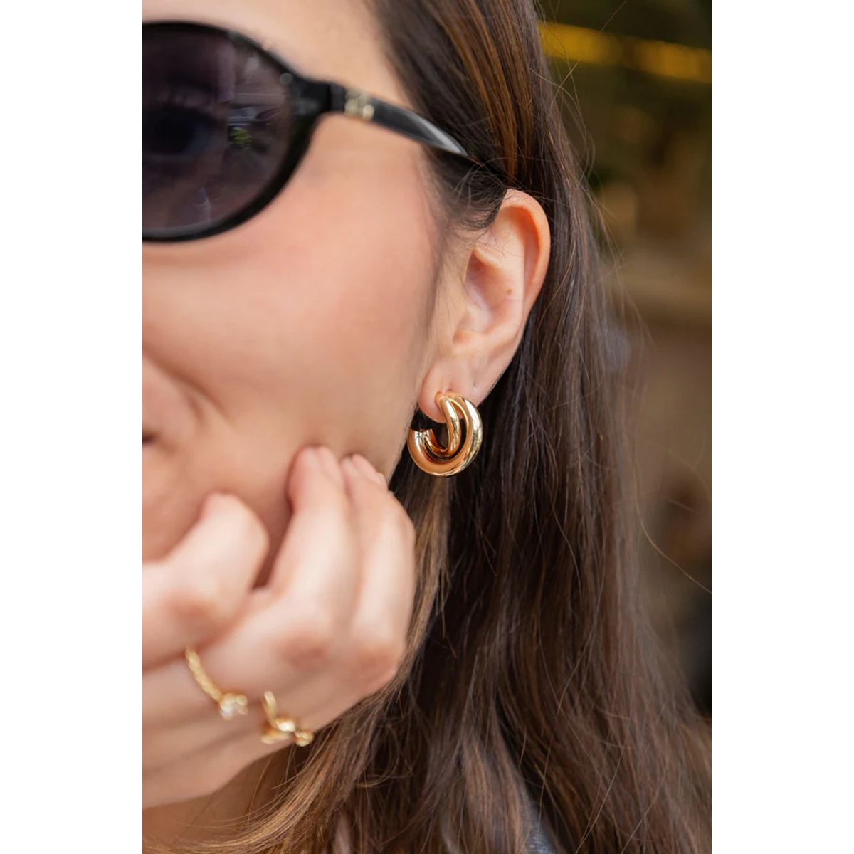FLORIPONDIA - Aretes Candongas Gruesas