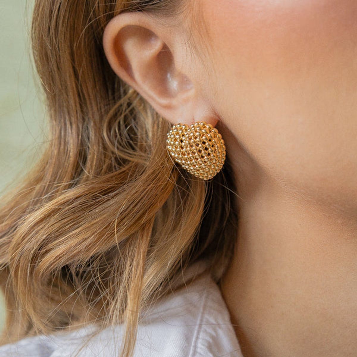 FLORIPONDIA - Aretes Corazon Medianos