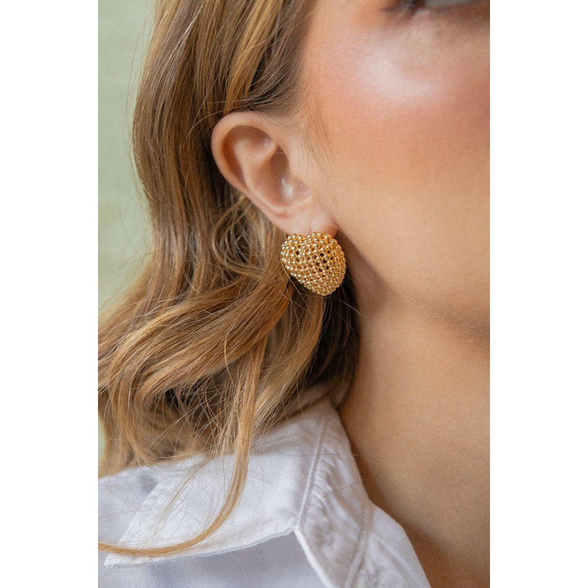 FLORIPONDIA - Aretes Corazon Medianos