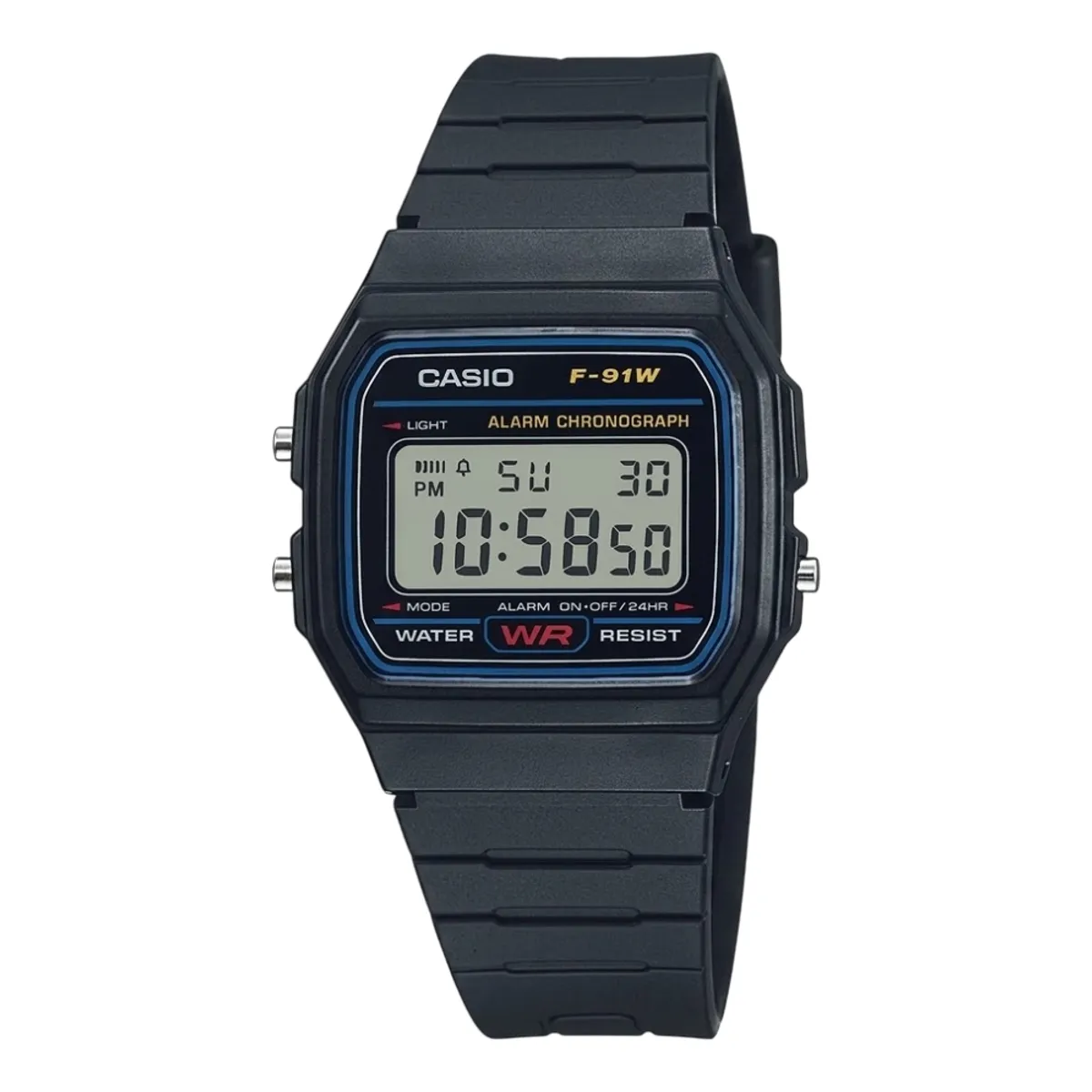 CASIO - Reloj Casio Unisex Retro F-91W-1DG Negro